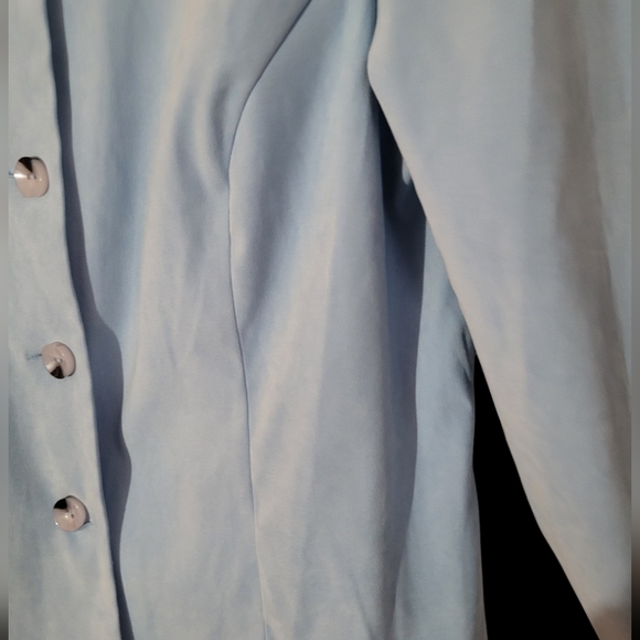 Sag Harbor Sz 18 Light Blue Button Front Lined Blazer - Picture 4 of 8